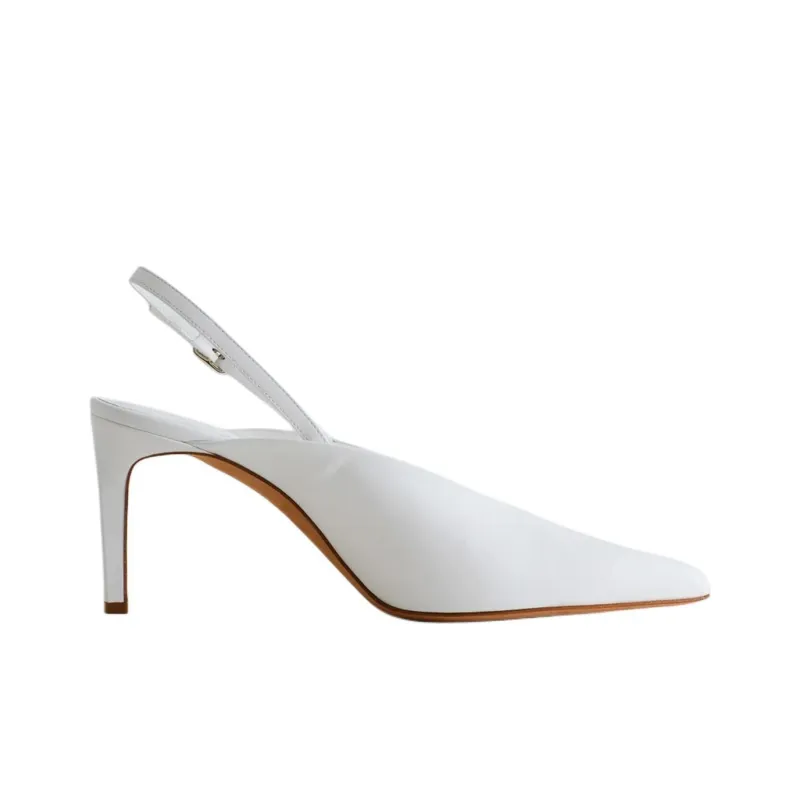 TIBI Neve Slim Heel High Heels 8cm Women's White-1