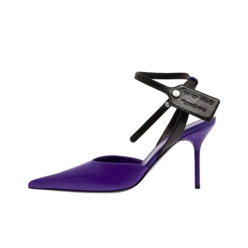 OFF WHITE Slim Heel High Heels 9cm Women's Purple