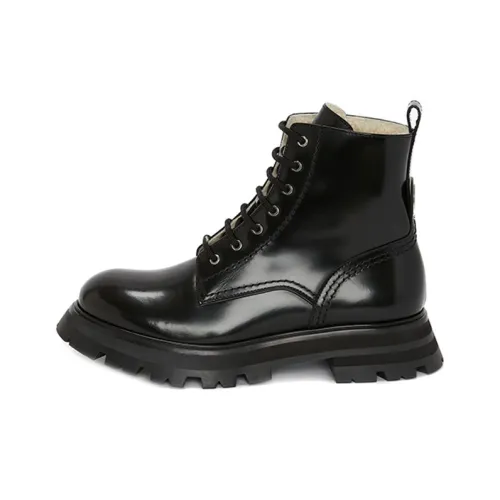 Alexander McQueen Combat Ankle Boots