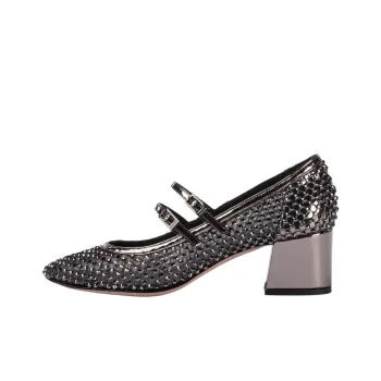 Le Silla Gilda Chunky Heel High Heels 5cm Women's Gray Purple