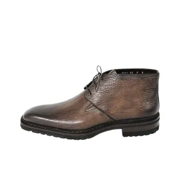 Santoni Ferro Ankle Boots Men's Brown