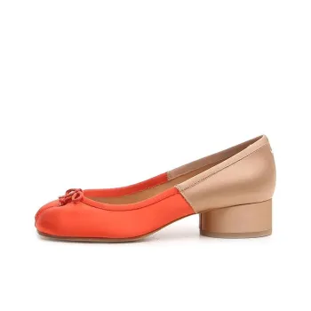 Maison Margiela Tabi High Heels 4cm Women's Orange Beige