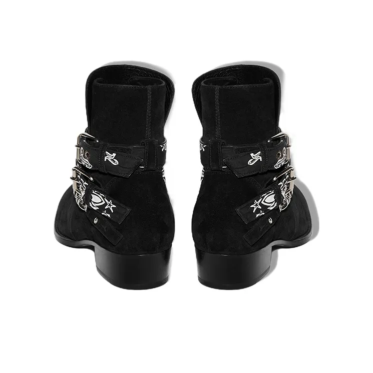 AMIRI Buckle Boot 'Bandana - Merlot'-4