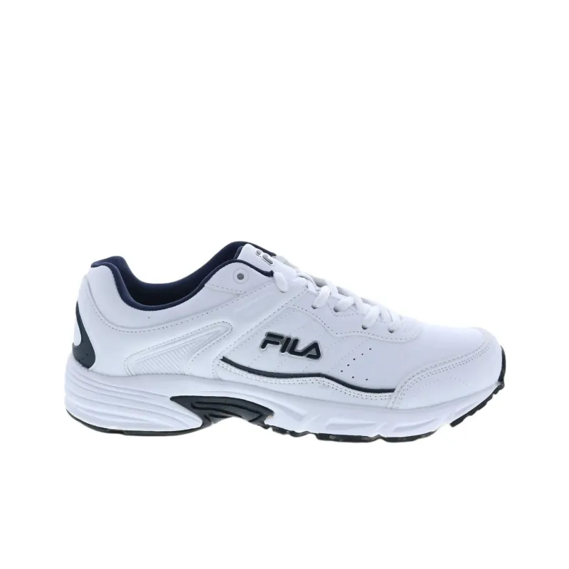 FILA Memory Sportland Anti-Slip Wear-Resistant Low-Top Casual Running Shoes Men's White-1