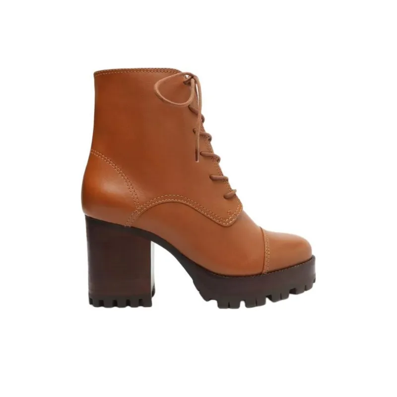 Schutz Jeannine Tratorado Ankle Boots 7cm Women's Brown-1