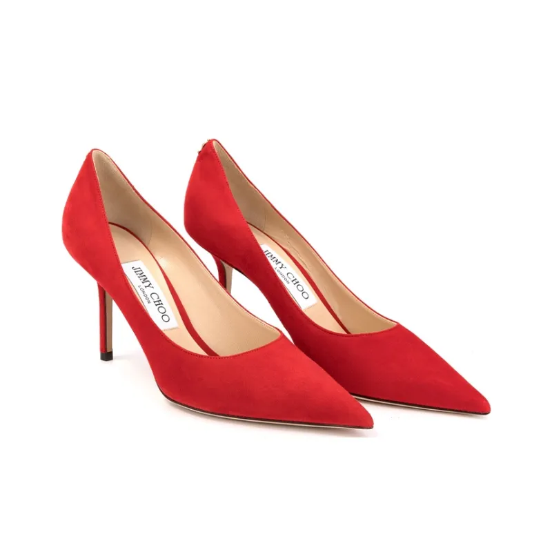 Jimmy Choo LOVE 85 JC Slim Heel High Heels Women's Red-2