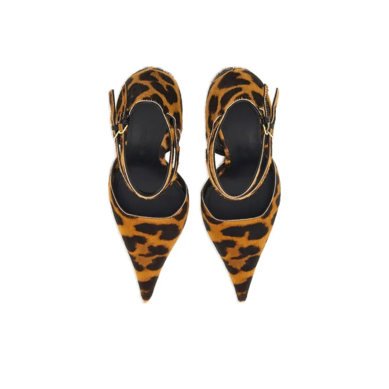 FERRAGAMO Vidya 105mm Leopard-pattern Leather Pumps-3