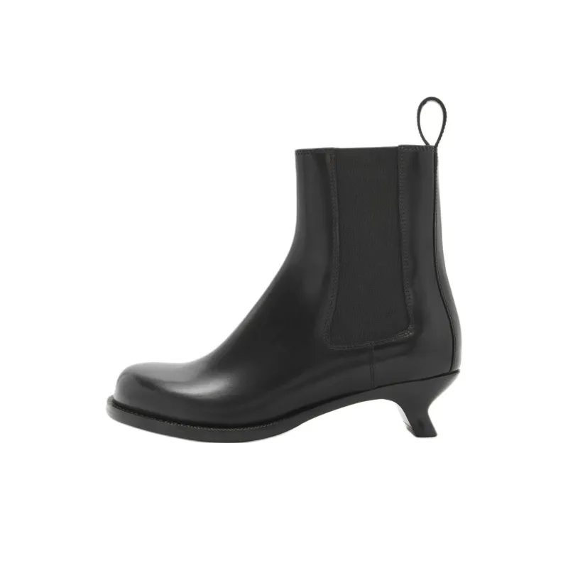LOEWE Campo Short Chelsea Boots 4cm Women's Black-0