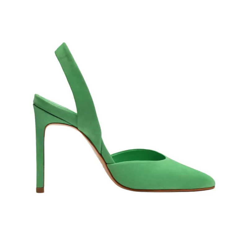 Schutz Lou Slim Heel High Heels 10cm Women's Green-1