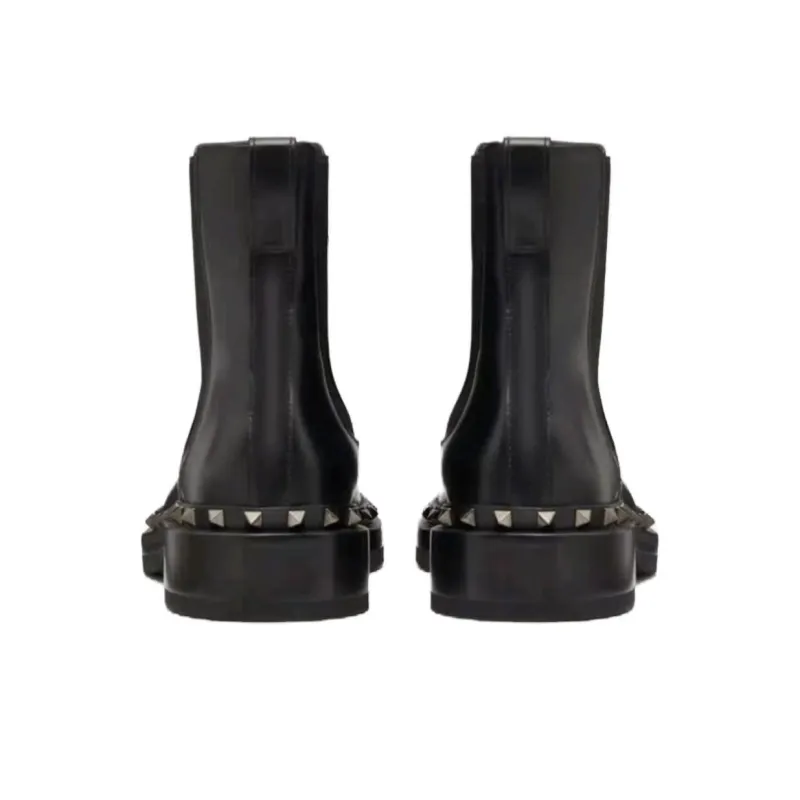 Valentino Short Chelsea Boots 7cm Women's Black-4