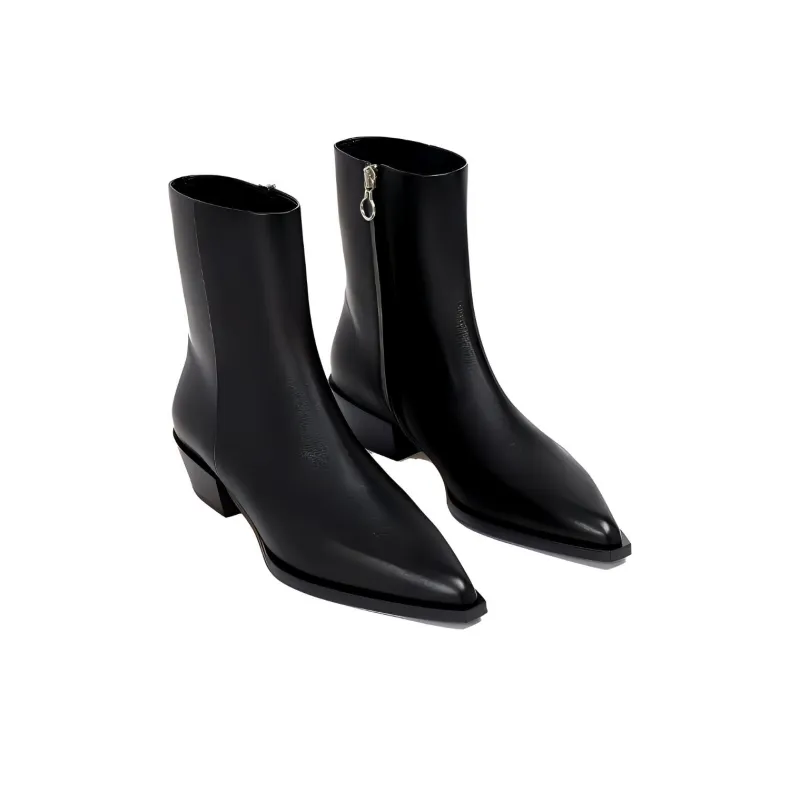 Aeyde Ruby Ankle Boots 4cm Women's Black-3