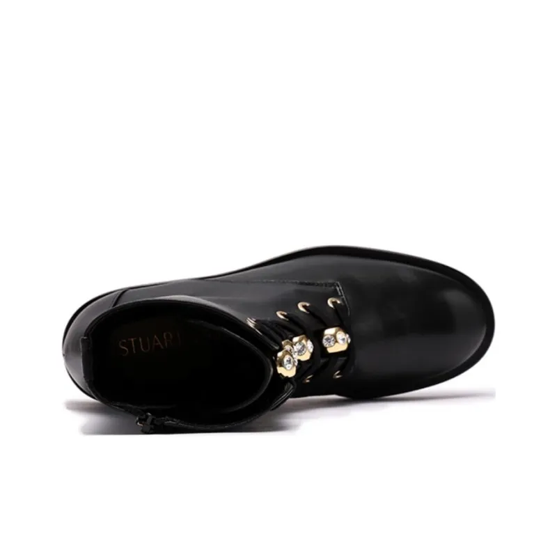 Stuart Weitzman/SW Short Martin Boot Women's Matte Black-4