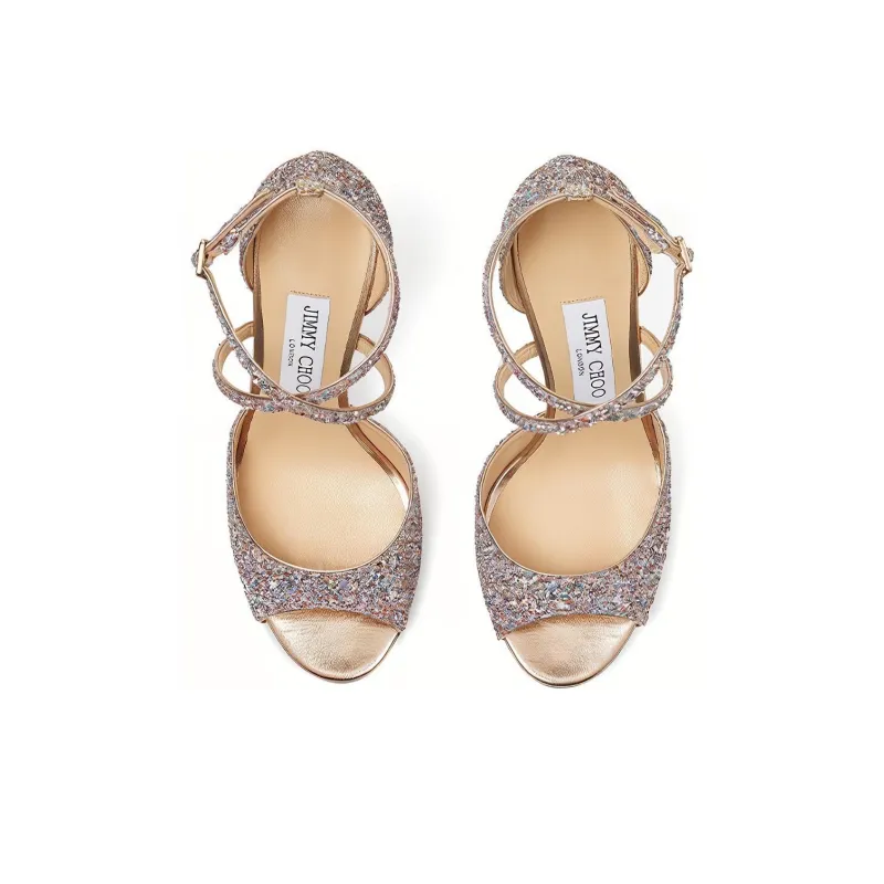 Jimmy Choo Emsy 85 Slim Heel High Heels 8.5cm Women's Silver-3