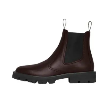CELINE Margaret Short Chelsea Boots Women's Dark Brown