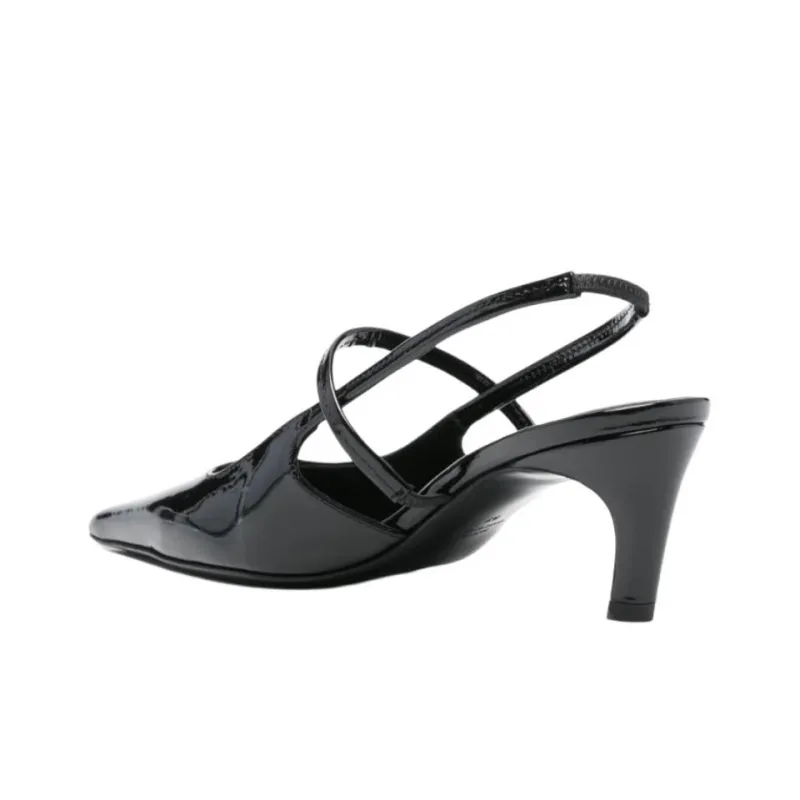 TOTEME Sharp Spool Heel High Heels 5cm Women's Black-6