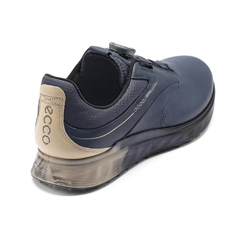 Ecco Golf S3 Cushioning Waterproof Balance Low Top Casual Shoes Men's Dark Blue-3