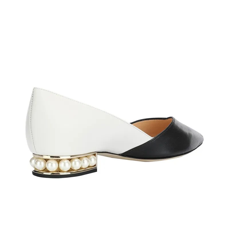 NICHOLAS KIRKWOOD Chunky Heel High Heels 3cm Women's White Black-2