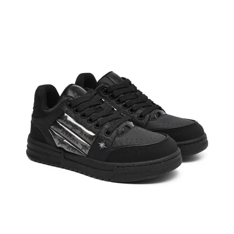 H2 Low Top Skateboard Shoes Unisex Black-3
