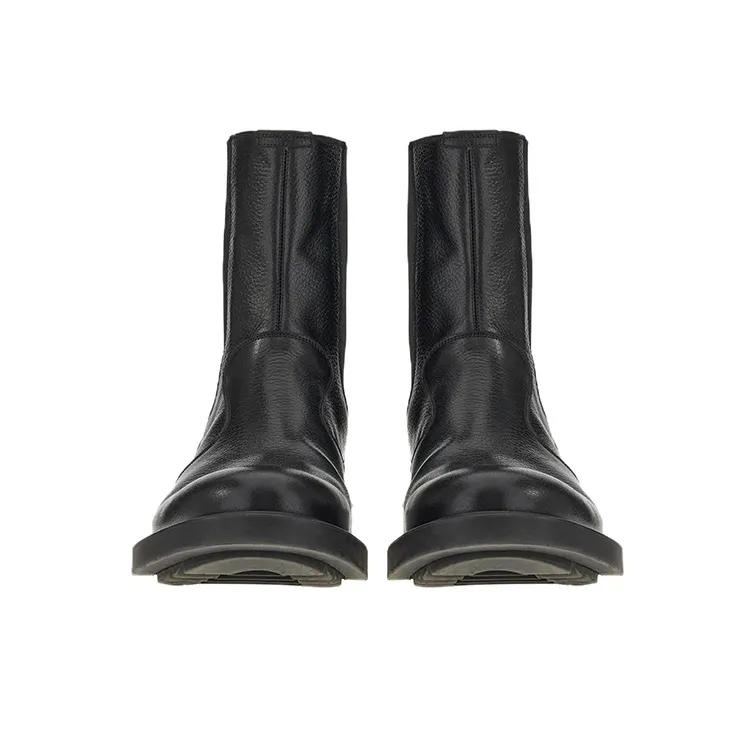 FERRAGAMO Short Chelsea Boots Men's Black-3