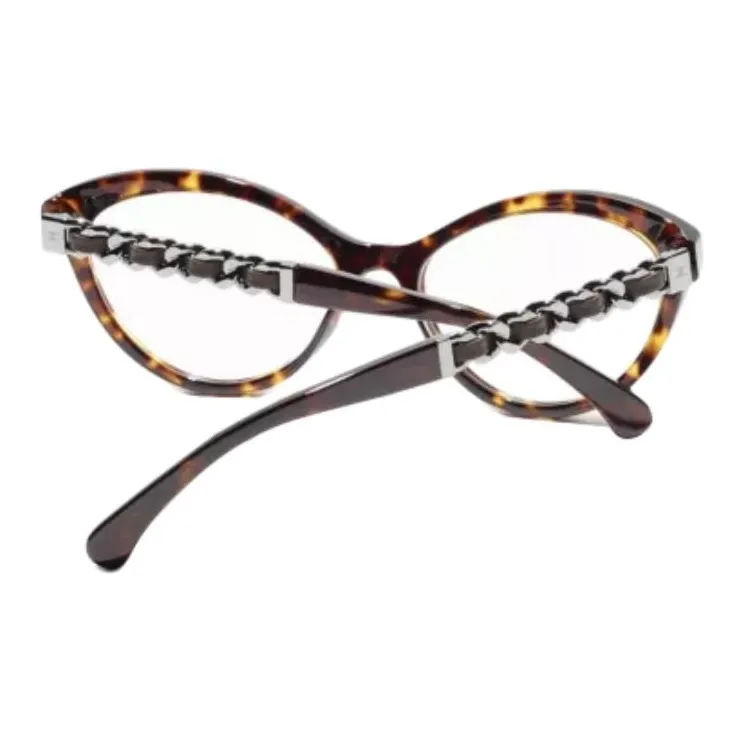 CHANEL Eyeglass Frames Women's Brown-3