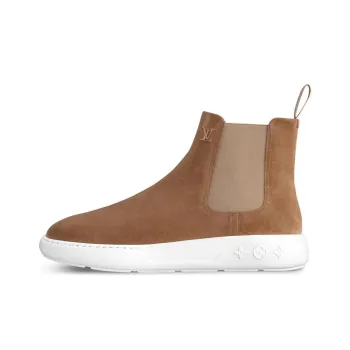 LOUIS VUITTON Pacific Short Chelsea Boots Men's Light Brown