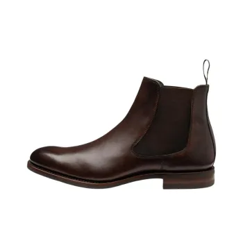 LOAKE Wareing Short Chelsea Boots Men's Dark Brown