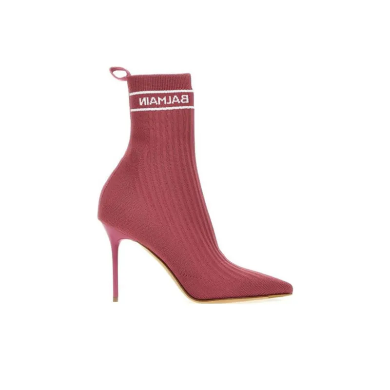 BALMAIN Skye Stretched Ankle Boots Women's-1
