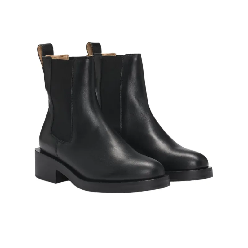 HUGO BOSS Short Chelsea Boots Women's Black-2