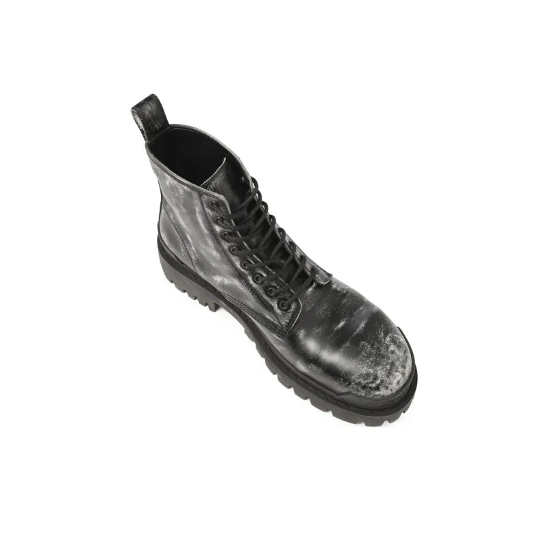 Balenciaga Strike Ankle Boots Black Leather-3