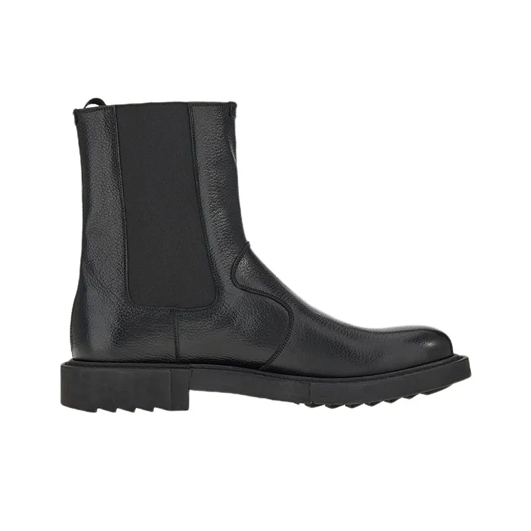 FERRAGAMO Short Chelsea Boots Men's Black-1