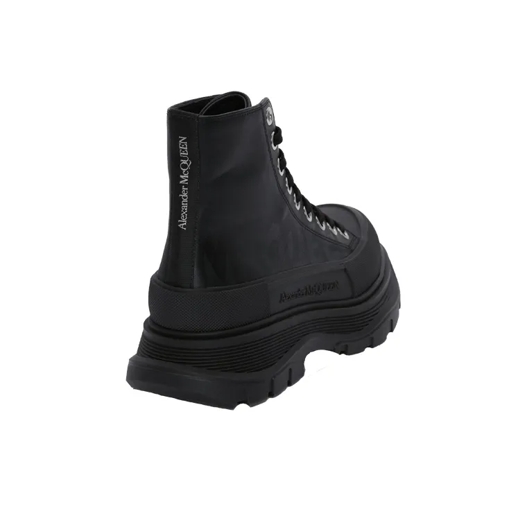 Alexander McQueen Tread Slick Boot Graffiti Black Black Women's-3