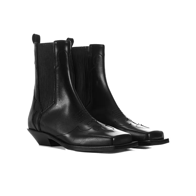 BALMAIN Ankle Boots Men Black-1