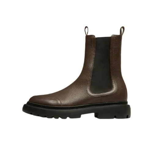 BALLY Short Chelsea Boots Women's Brown