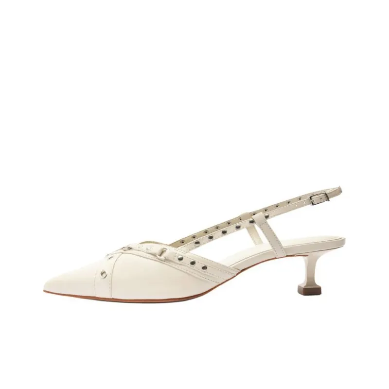 Schutz Venezia Slim Heel High Heels 4.5cm Women's White-0