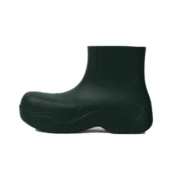 Bottega Veneta Puddle Rain Boots Short Chelsea Boots Men's Ink