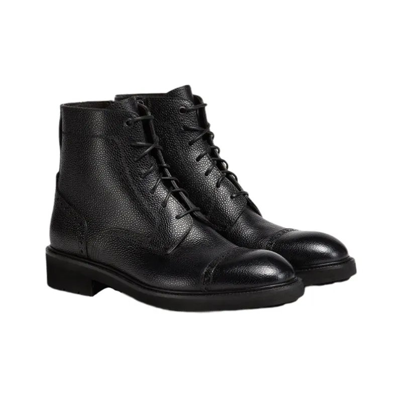 Zegna Arezzo Fle Ankle Boots Men's Black-2