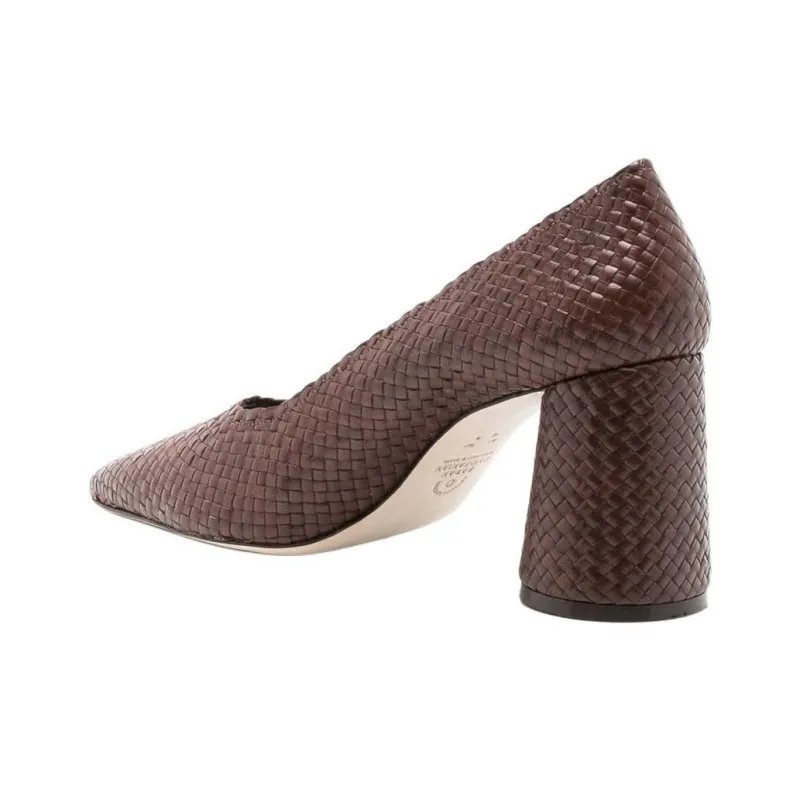 Sarah Chofakian Scarpin Liam Chunky Heel High Heels 6.5cm Women's Brown-3