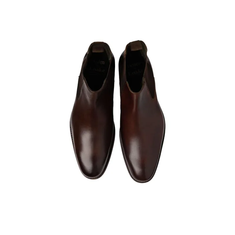 LOAKE Wareing Short Chelsea Boots Men's Dark Brown-3