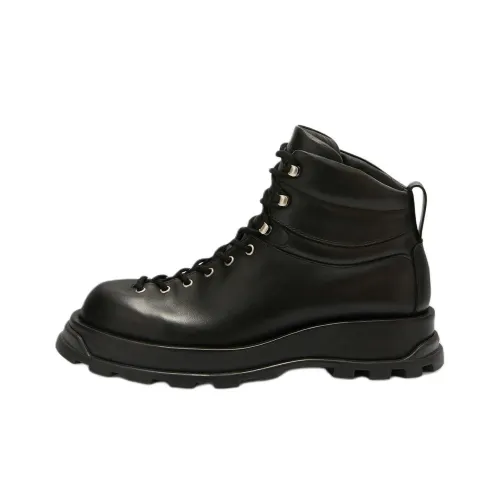 JIL SANDER Lace Up Ankle Boots