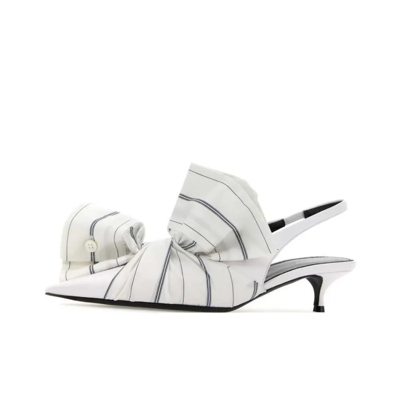 Balenciaga Knife Chemise 40mm Slingback 'White' Women's-2
