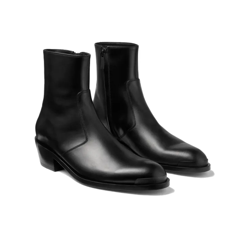 Jimmy Choo Sammy/M Leather Ankle Boots-2