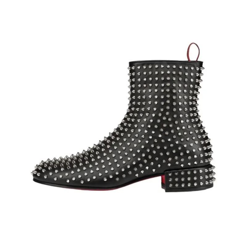 CL Spikeasy Booty Ankle Boots Men's Black-0