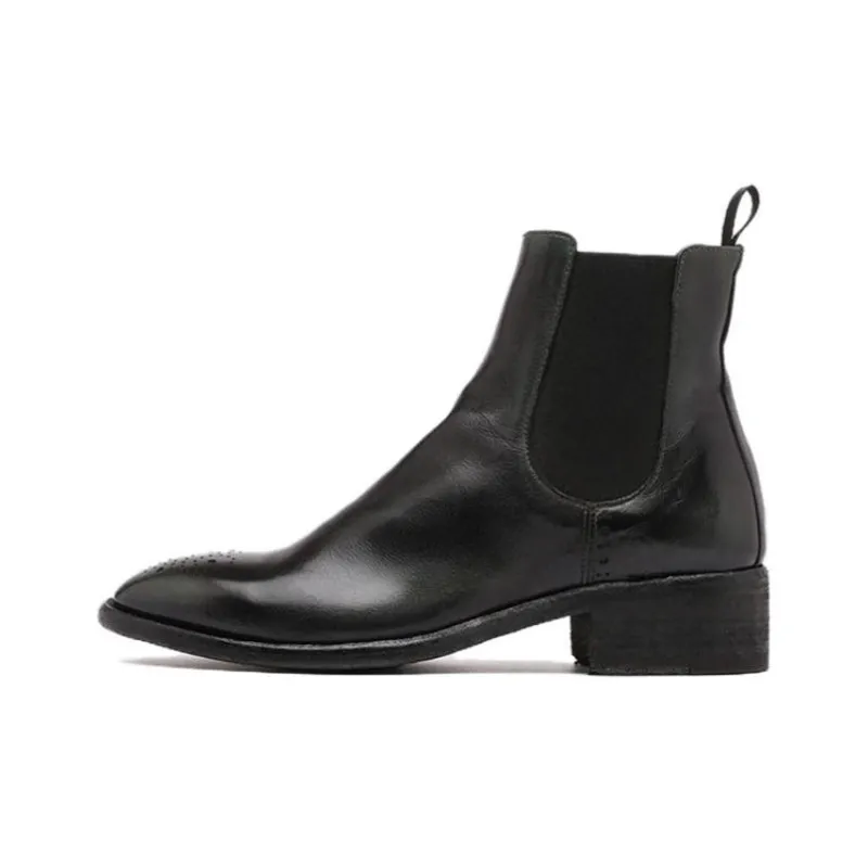 Officine Creative Short Chelsea Boots Women's Black-0