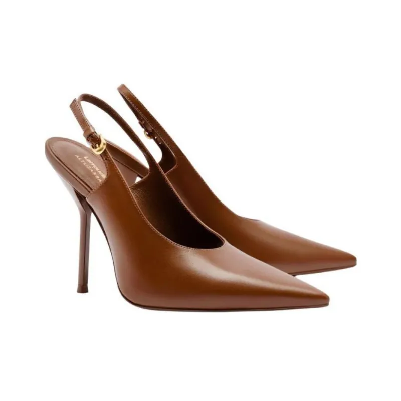 ALTUZARRA x Larroude Slim Heel High Heels 10.5cm Women's Brown-2