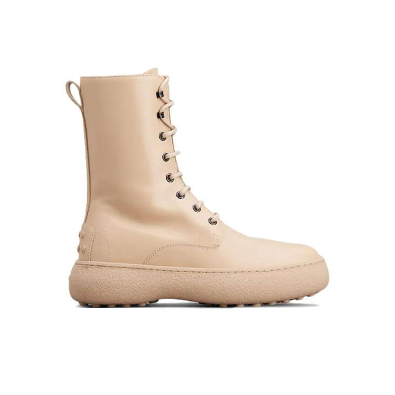 TOD'S WG Ankle Boots Women's Beige-1