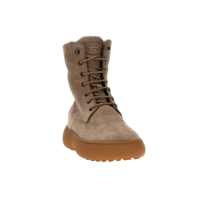 TOD'S Stud Embellished Lace Up Boots Women's-2