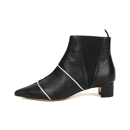 EMPORIO ARMANI Ankle Boots Women's High-Top Black White