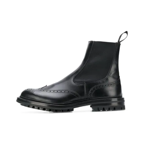 Tricker's Short Chelsea Boots Men's Black