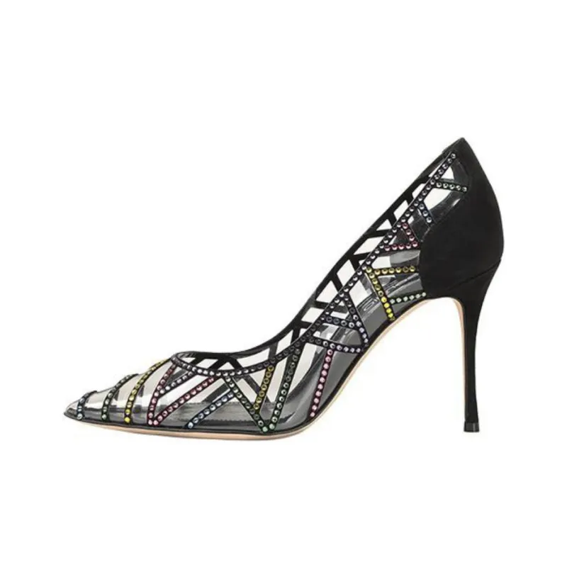 SERGIO ROSSI Godiva High Heels 9cm Women's Black-0