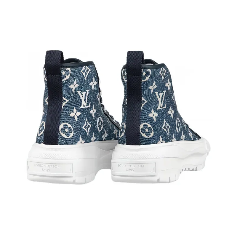 Vuitton Denim Converse Lv Bleu LOUIS VUITTON Denim Monogram